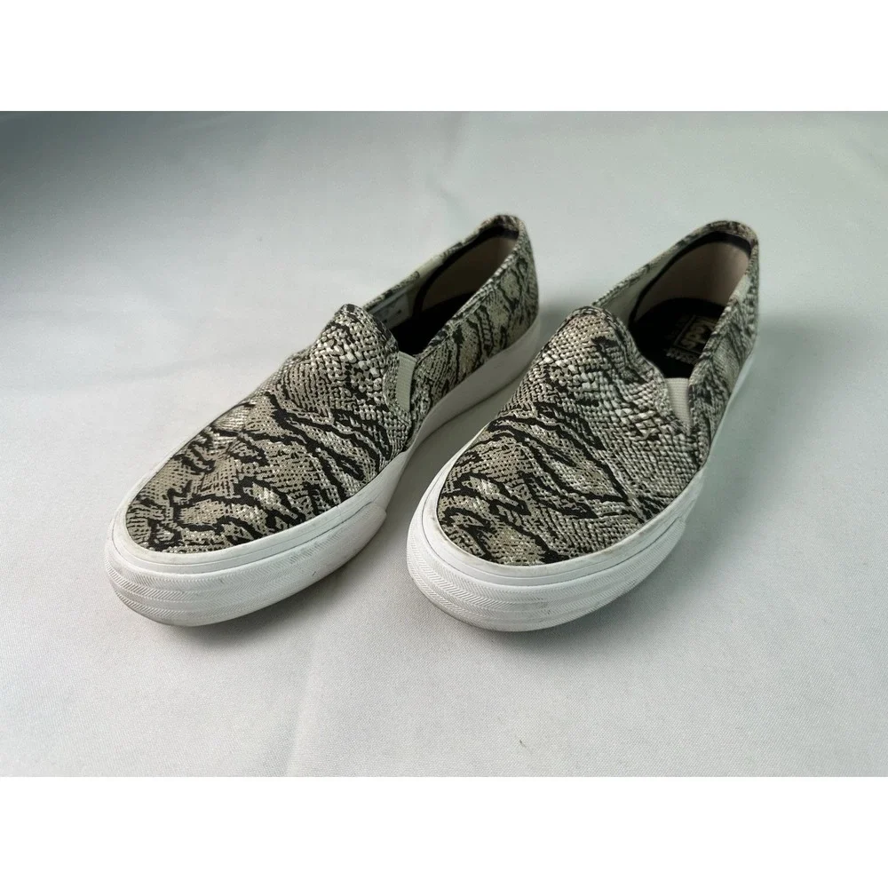 Keds Double Decker Slip-On‎ Women's Sneakers Snake Print WF63682 Size 6.5 EUC